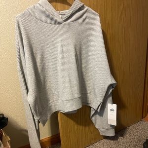 Alo Heather Gray Muse Hoodie